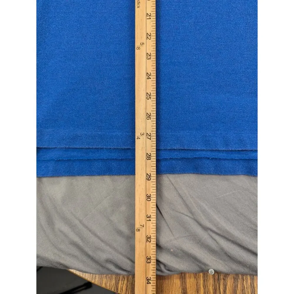 Ralph Lauren Polo Shirt Mens Large Blue Short Sleeve 100% Cotton Casual